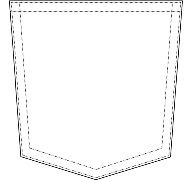 男小喇叭左后尖角无装饰线