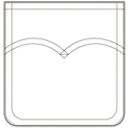 男直筒左后圆角口袋装饰线4