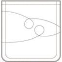 男直筒左后圆角口袋装饰线3