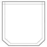 男直筒左后方角无装饰线