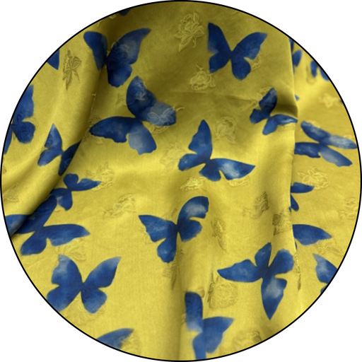 [6] 25 姆米 花丛蝴蝶印花